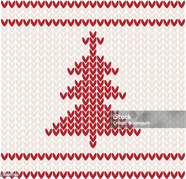 Noël Fond En Tricot Vecteurs libres de droits et plus d'images vectorielles de Arbre - Arbre, Cardigan, Carte de voeux et d'anniversaire