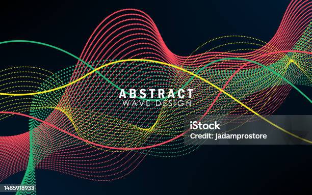 Wave Technology Pattern Abstract Wave Pattern Technology Background Stock Illustration ...