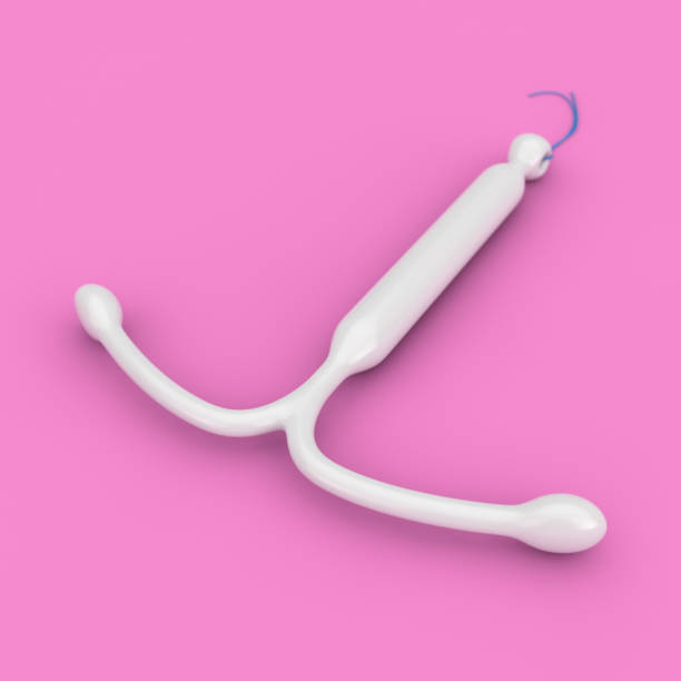 istock Birth Control Concept. T Shape IUD Hormonal Intrauterine Device. 3d Rendering 1485938765