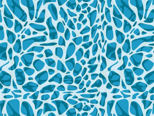 Vector illustration of Water surface seamless pattern