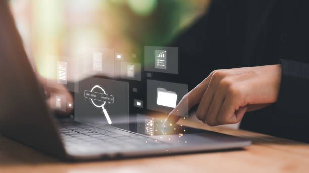 istock auditor manages the accounting documents ,management and auditing of office documents ,ERP document system management ,business document evaluation process, Management of corporate data storage 1485950689