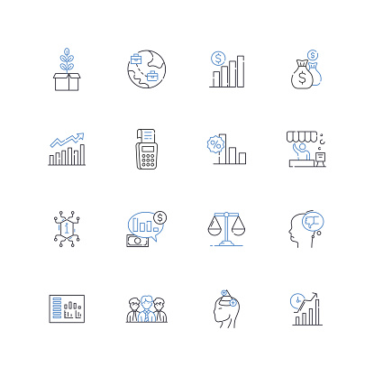 Perception outline icons collection. Perspective, Interpretation, Insight, Understanding, Awareness, Observation, Discernment vector and illustration concept set. Cognition,Recognition linear signs and symbols