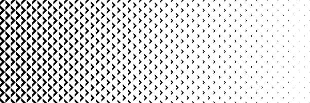 패턴과 배경에 대한 화살표 디자인의 수평 검정 하프톤. - wallpaper sample stock illustrations