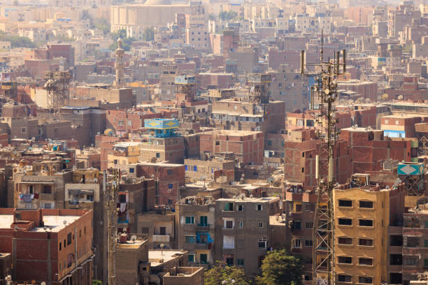 Roof view of downtown Cairo - Egypt.