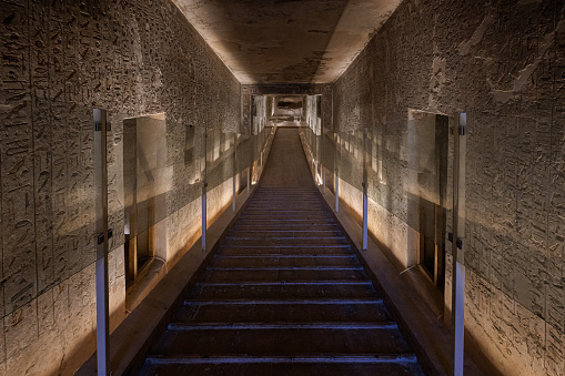 Details of valley of Kings in Luxor - Egypt.