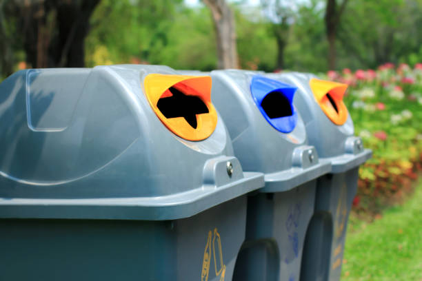 istock close up gray recycle bin in park and cleaning area,environment and sustainable development by recycling and reuse 1485967203