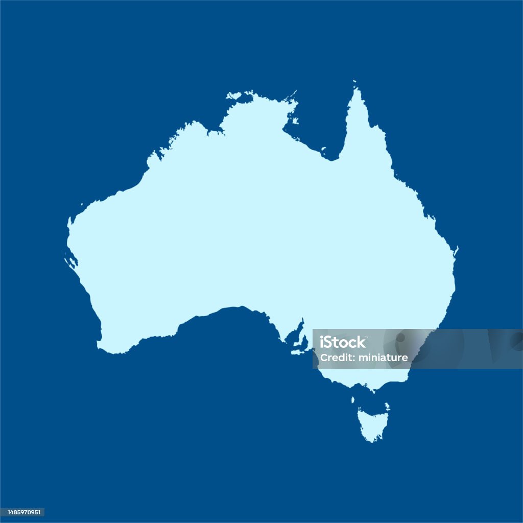 Abstract Colored Australia Map Australia Map Stock Illustration - Download Image Now - Abstract ...