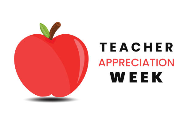 Teacher appreciation week is observed annually in May in the United States. In honour of teachers who hard work and teach our children. School and education. Vector illustration. Teacher appreciation week is observed annually in May in the United States. In honour of teachers who hard work and teach our children. School and education. Vector illustration. teacher appreciation week stock illustrations