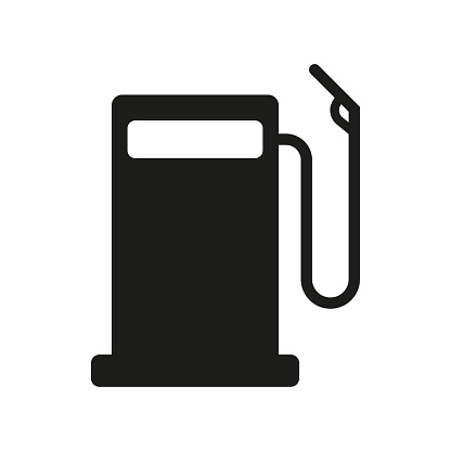 Refueling icon. Diesel vehicle refueling petrol gas station. Vector illustration. EPS 10.