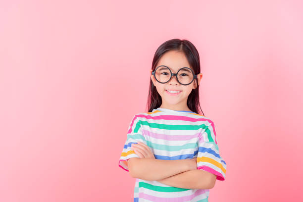istock Image of Asian child posing on Pink background 1485987244
