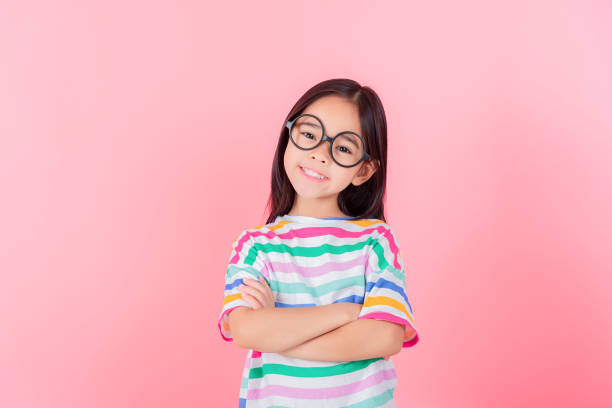 istock Image of Asian child posing on Pink background 1485987249