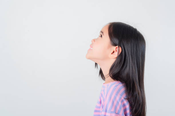 istock Image of Asian child posing on white  background 1485987458