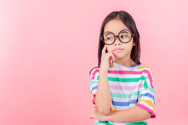istock Image of Asian child posing on Pink background 1485987516