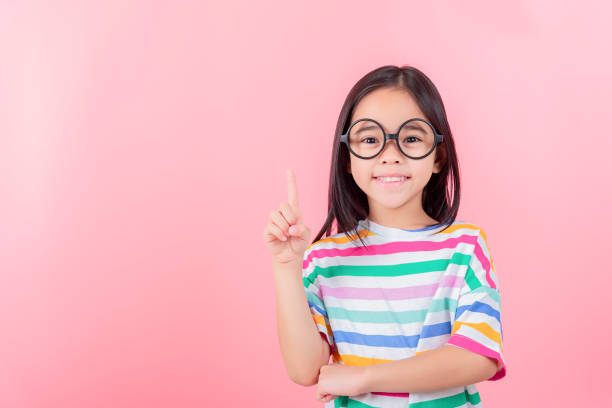 istock Image of Asian child posing on Pink background 1485987532