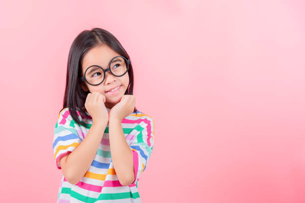 istock Image of Asian child posing on Pink background 1485987537