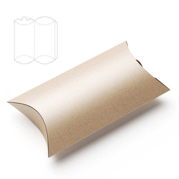 istock Pillow Tube Package with Blueprint Drawing 1485987859