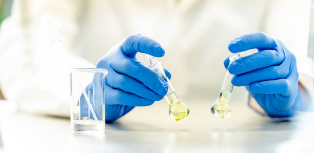 istock biochemical scientific research in the laboratory. banner with copy space 1485991049