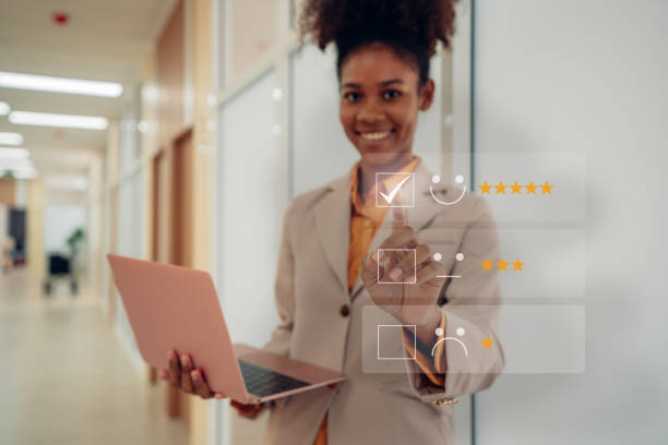 istock Customer review satisfaction feedback survey concept. 1485997351