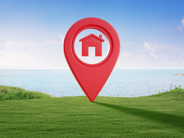 istock 3d rendering of map pin icon. 1485999156