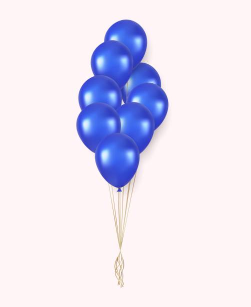 istock 3d Realistic blue Happy Birthday Balloons Flying for Party and Celebrations 1486000338