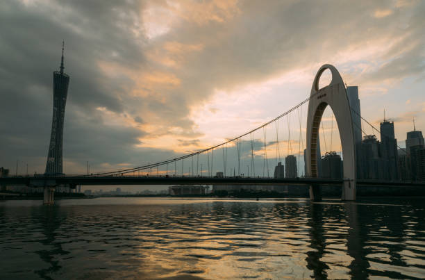 istock Sunset of Guangzhou CBD-2015 1486001327