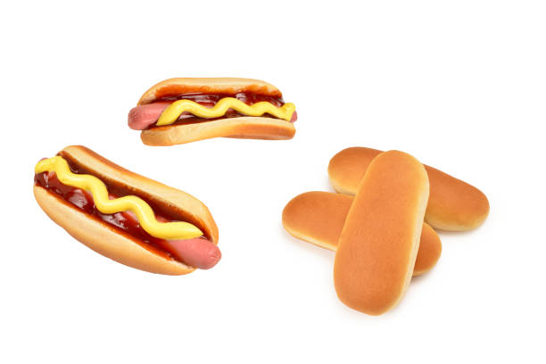 istock Hot dog isolated on white background. Copy space. 1486004037