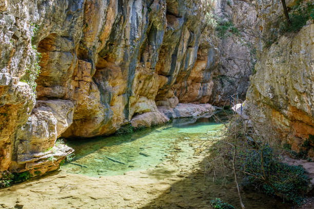 istock Hiking route through the Ebron river strait. Teruel Spain 1486006520