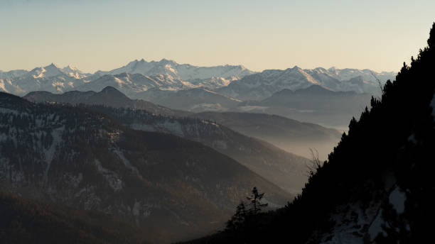 istock Panoramic view of mountains in the Karwendel mountain range 1486007824