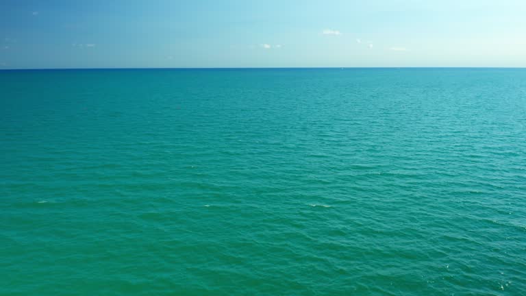 Adriatic sea with clean turquoise water and light waves