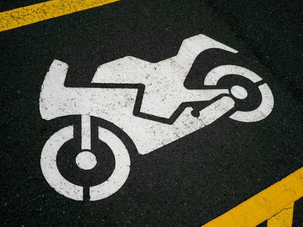 Free picture: design, motorcycle, parking lot, sign, tire, asphalt, car ...