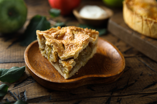 Traditional homemade apple pie