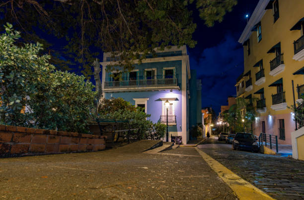 istock Old San Juan at night 1486029458