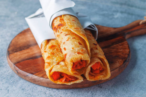 istock selective focus of Indian street food 