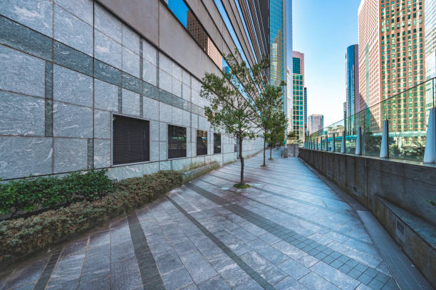 Urban downtown area in early morning