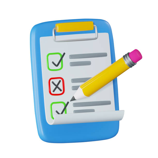istock To-do checklist render on a clipboard with completed and outstanding tasks marked in pencil. Vector illustration in 3d style 1486052721