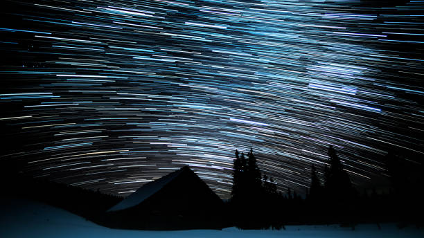 istock Star trails in the night sky 1486053525