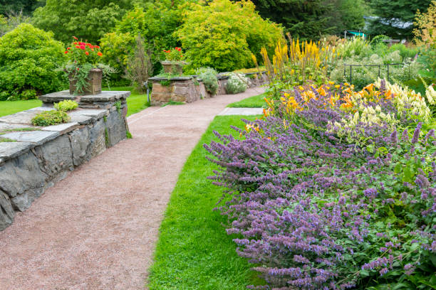 istock Beautiful park with a variation of flowers 1486066167