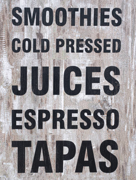 istock Wood menu sign with black lettering 1486069982