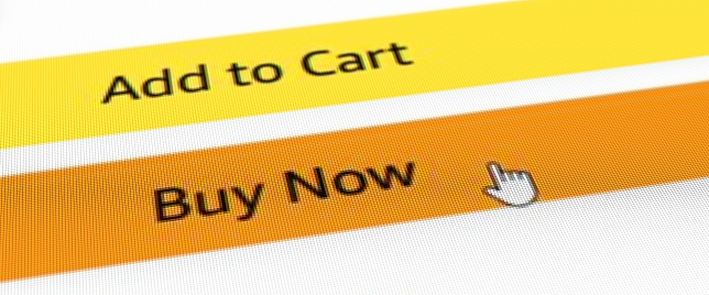 Closeup of a screen with Buy Now Button