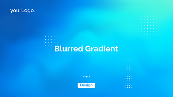 Abstract blurred gradient fluid vector background design wallpaper template with dynamic color, waves, and geometric shape