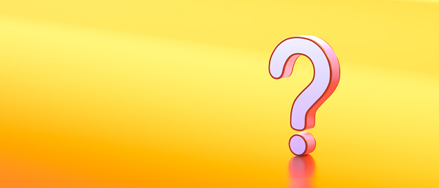Questions Copy Left White Question Mark On Yellow Background With Empty Copy Space On Left ...