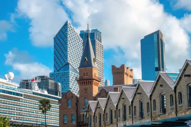 Photo of Sydney skyline from the Rocks area, Sydney CBD, New South Wales, Australia