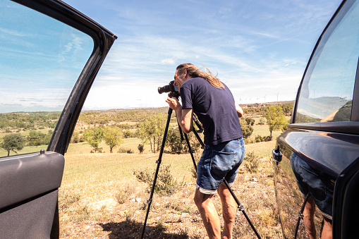 photographing the mountains