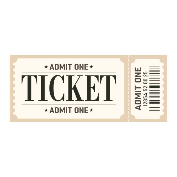 Retro ticket desogn template. Admit one.Ticket for cinema, movie,circus,carnaval,film,festival etc.Vector illustration Retro ticket desogn template. Admit one.Ticket for cinema, movie,circus,carnavalfilmfestival etcVector ticket stock illustrations