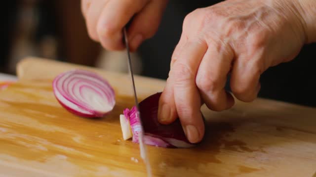 chopped white and red onions