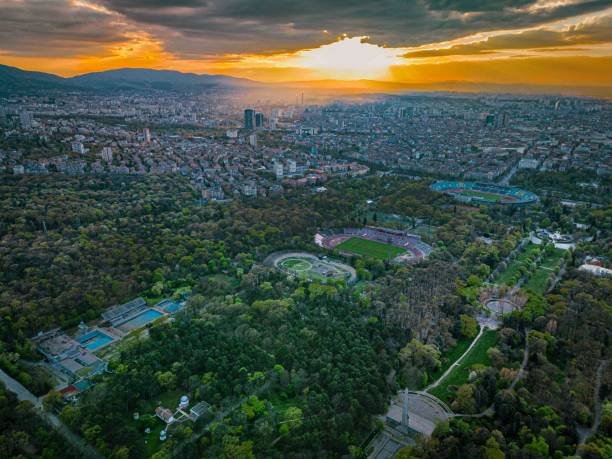 istock Sofia city from the Borisova garden above 1486143106