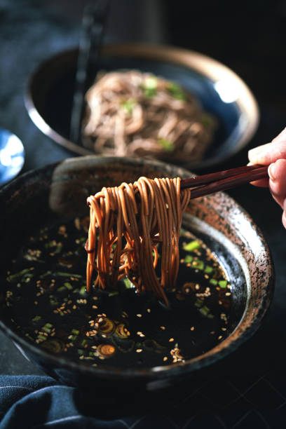 istock Zaru Soba Noodles with Soy Sauce Dip 1486146835