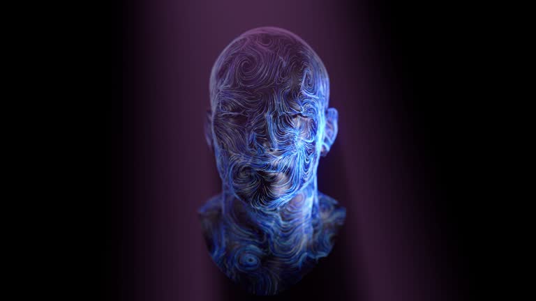 Abstract Human Face, Artificial Intelligence,