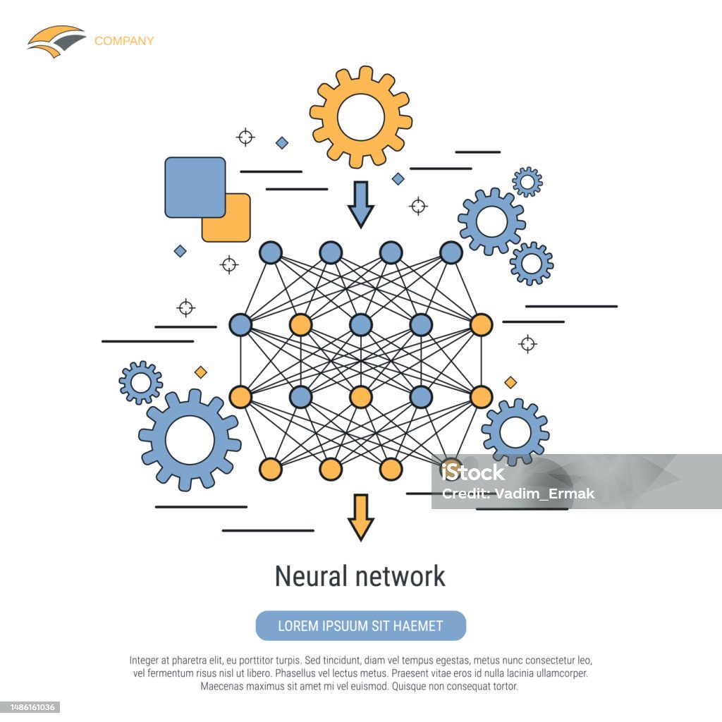 Neural Network Vector Concept Stock Illustration - Download Image Now ...