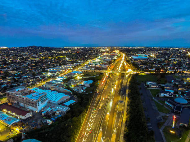 istock Southern Motorway 16 in the twilight 1486177771